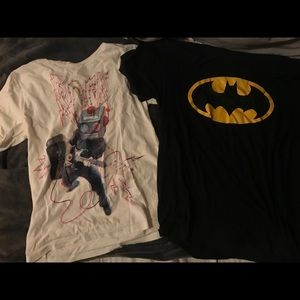 3D rock & Batman t-shirts